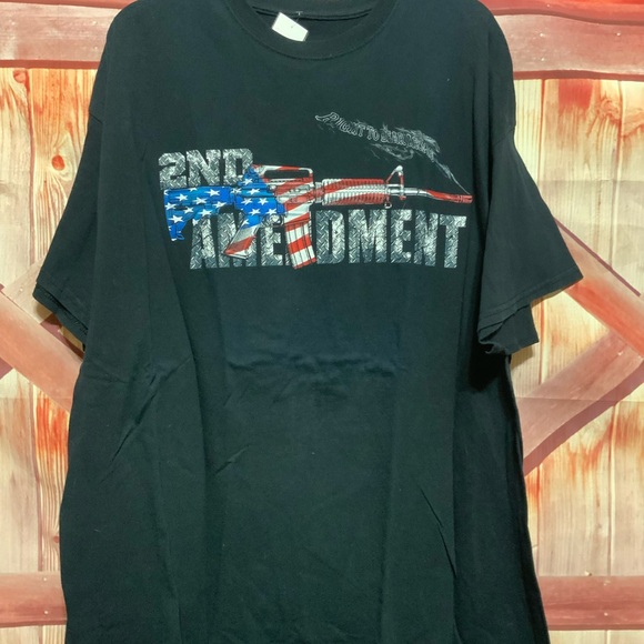 Other - Second amendment flag patriotic, double-sided T-shirt seat measurements